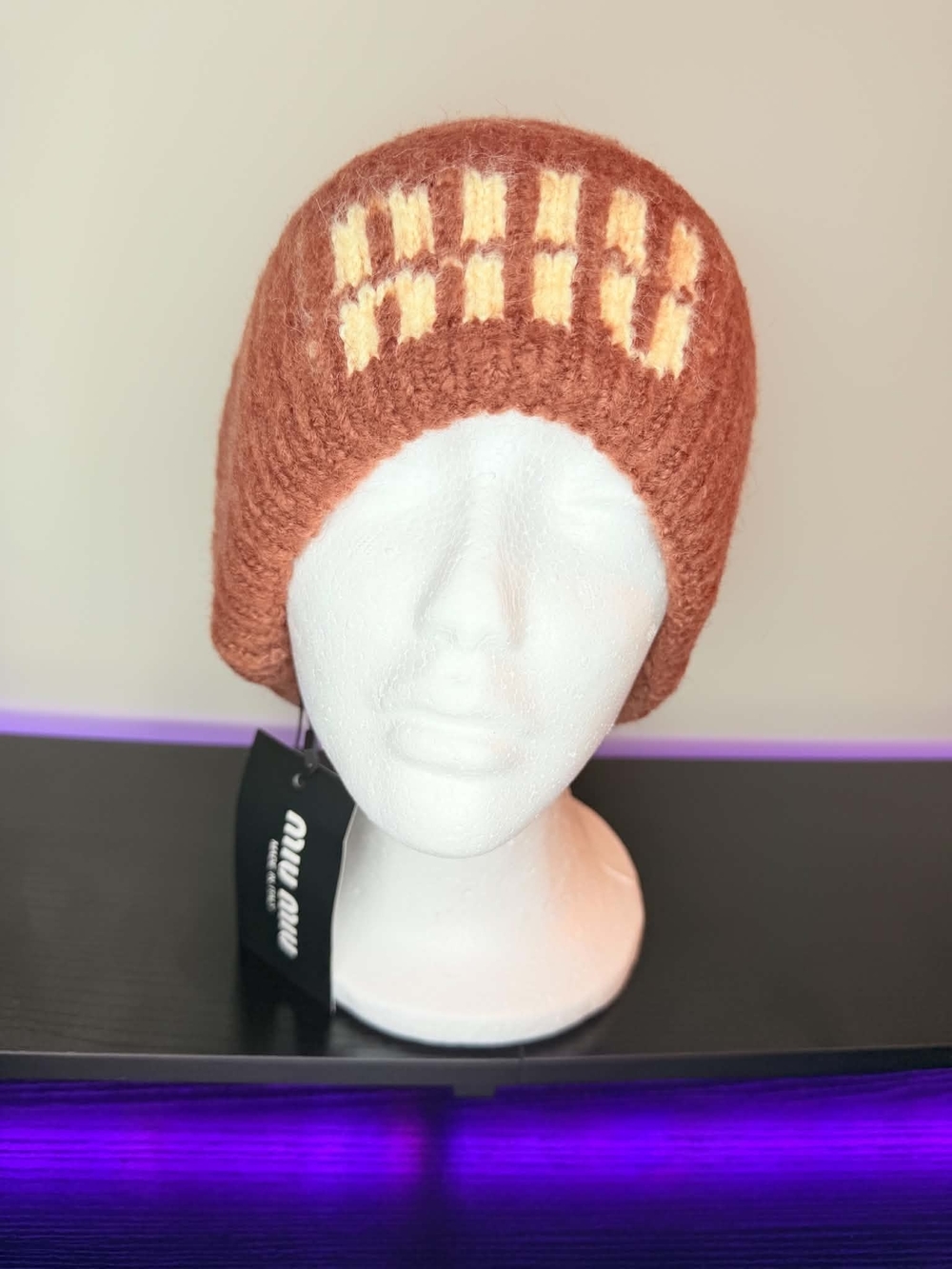 Miu Miu Rust Knit Hat